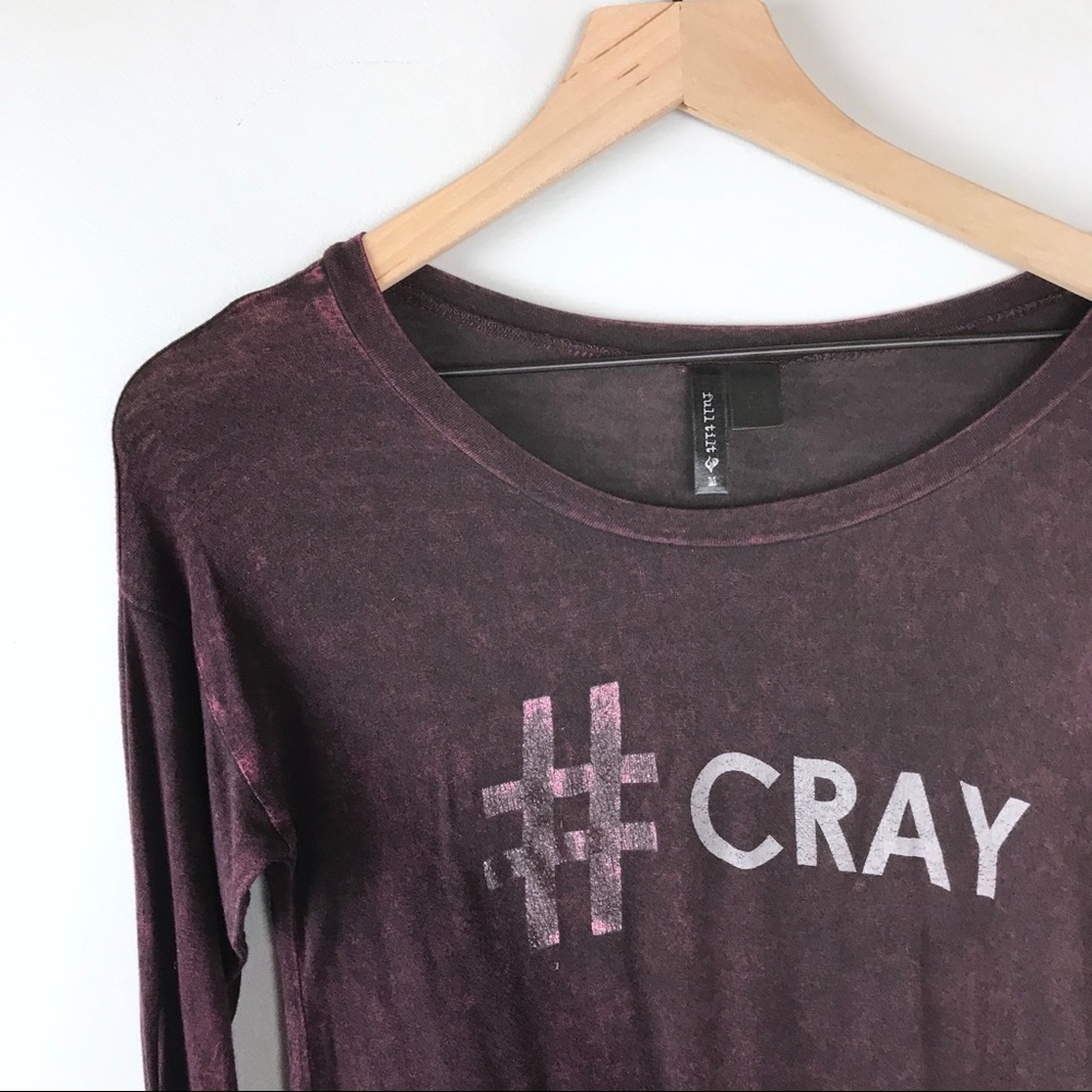 🍄Full tilt #cray long sleeve t-shirt women’s M